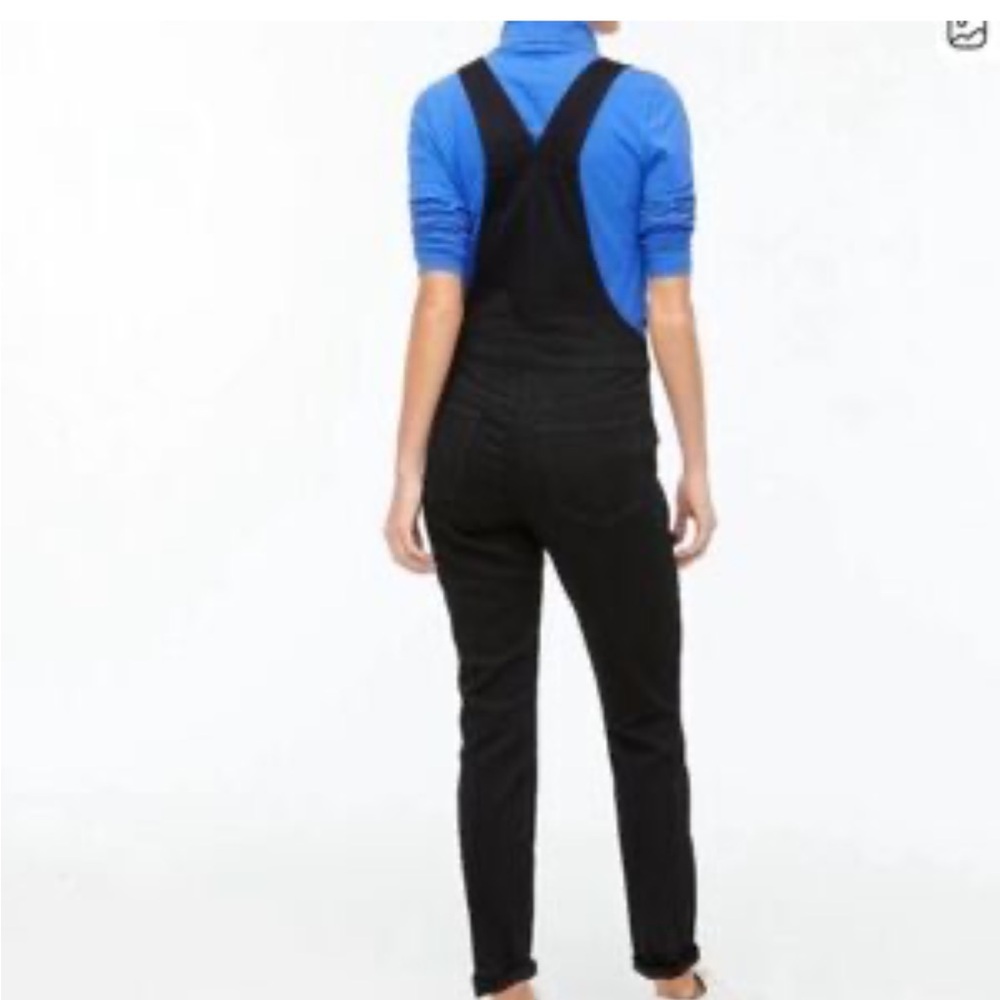J. Crew Women's Black Denim Overalls - Picture 2 of 12